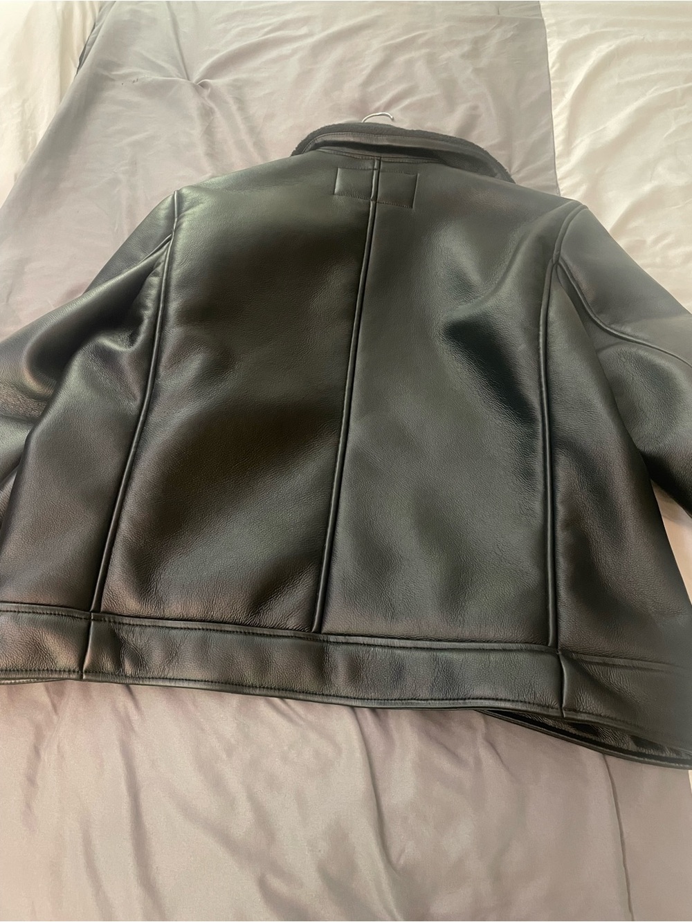 Andrew Marc Black Bomber Jacket